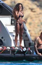 MELANIE BROWN in Bikini at a Yacht in Ibiza 07/03/2016