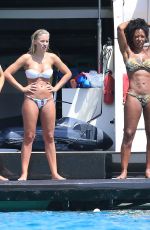 MELANIE BROWN in Bikini at a Yacht in Ibiza 07/03/2016