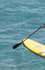 MELANIE BROWN in Bikini Paddleboarding in in Ibiza 07/01/2016