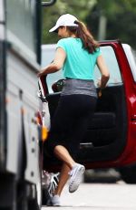 MELANIE SYKES in Leggings Out in London 06/29/2016