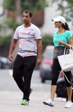 MELANIE SYKES in Leggings Out in London 06/29/2016