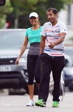 MELANIE SYKES in Leggings Out in London 06/29/2016