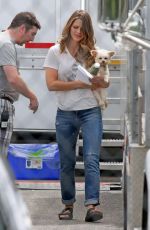 MELISSA BENOIST on the sSet of Supergirl 07/27/2016