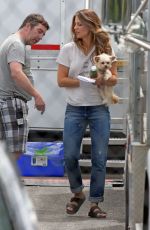 MELISSA BENOIST on the sSet of Supergirl 07/27/2016