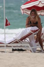 MICAELA TINELLI in Bikini on the Beach in Miami beach 07/15/2016