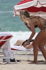 MICAELA TINELLI in Bikini on the Beach in Miami beach 07/15/2016