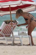 MICAELA TINELLI in Bikini on the Beach in Miami beach 07/15/2016