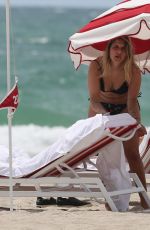 MICAELA TINELLI in Bikini on the Beach in Miami beach 07/15/2016