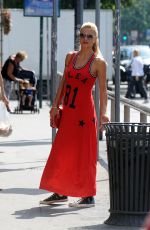 MICHELLE HUNZIKER Out and About in Milan 07/21/2016
