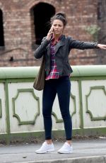MICHELLE KEEGAN on the Set of 