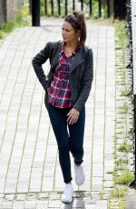 MICHELLE KEEGAN on the Set of 