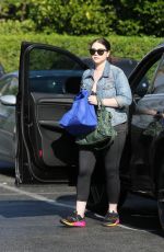MICHELLE TRACHTENBERG Oit and About in Los Angeles 07/28/2016