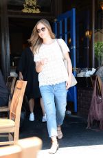 MINKA KELLY at Kings Road Cafe in West Hollywood 07/06/2016
