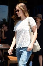 MINKA KELLY at Kings Road Cafe in West Hollywood 07/06/2016