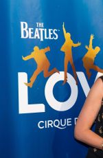 MIRA SORVINO at The Beatles Love 10th Anniversary in Las Vegas 07/14/2016