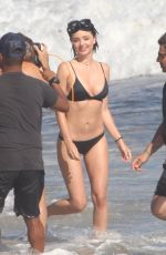 MIRANDA KERR in Bikini on the Set of a Photoshoot at a Beach in Malibu 07/18/2016