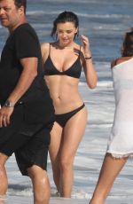 MIRANDA KERR in Bikini on the Set of a Photoshoot at a Beach in Malibu 07/18/2016