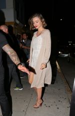 MIRANDA KERR Night Out in Hollywood 07/23/2016