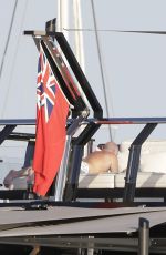 NAOMI CAMPBELL in Bikini at a Yacht in Ibiza 07/14/2016