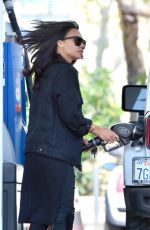 NAYA RIVERA at a Gas Station in Studio City 06/21/2016