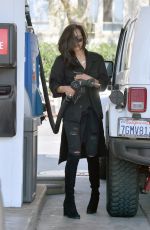 NAYA RIVERA at a Gas Station in Studio City 06/21/2016