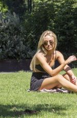 NICOLA HUGHES in Bikini in a Park in London 07/19/2016