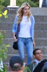 NICOLA PELTZ on the Set 