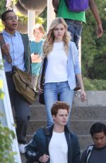 NICOLA PELTZ on the Set 