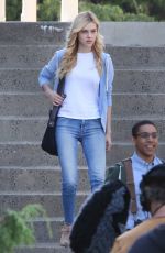 NICOLA PELTZ on the Set 