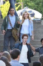 NICOLA PELTZ on the Set 
