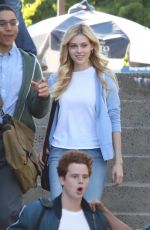 NICOLA PELTZ on the Set 