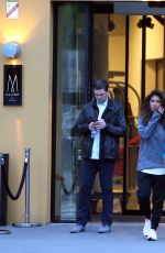 NICOLE SCHERZINGER and Grigor Dimitrov Out in Paris 05/23/2016