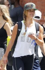NINA AGDAL Out and About in New York 07/19/2016