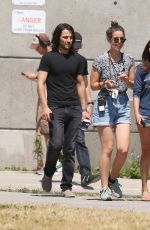 NINA DOBREV on the Set of 