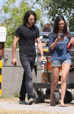 NINA DOBREV on the Set of 