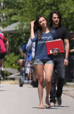 NINA DOBREV on the Set of 