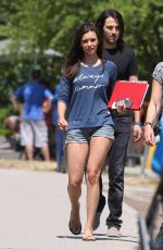 NINA DOBREV on the Set of 