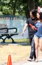 NINA DOBREV on the Set of 
