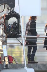NINA DOBREV on the Set of 