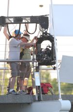 NINA DOBREV on the Set of 