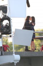 NINA DOBREV on the Set of 