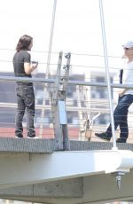 NINA DOBREV on the Set of 