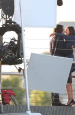 NINA DOBREV on the Set of 
