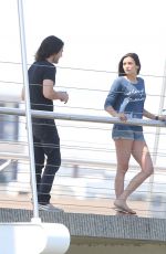 NINA DOBREV on the Set of 