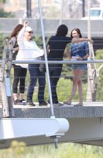 NINA DOBREV on the Set of 