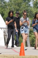 NINA DOBREV on the Set of 