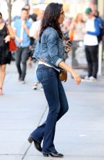 PADMA LAKSHMI in jeans Out in New York 06/30/2016