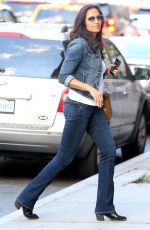 PADMA LAKSHMI in jeans Out in New York 06/30/2016