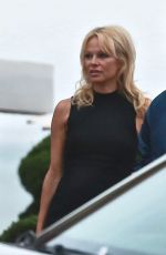 PAMELA ANDERSON at Nobu in Malibu 07/01/2016