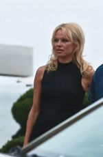 PAMELA ANDERSON at Nobu in Malibu 07/01/2016